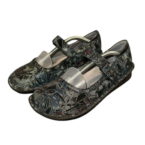 Alegria Mary Jane Shoes BEL-442 Belle Totem EU 37 US 6.5 Multi-Color Leather - Picture 2 of 10